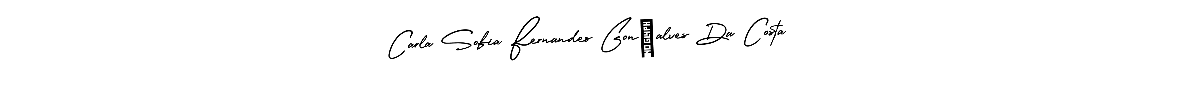 It looks lik you need a new signature style for name Carla Sofia Fernandes Gonçalves Da Costa. Design unique handwritten (AmerikaSignatureDemo-Regular) signature with our free signature maker in just a few clicks. Carla Sofia Fernandes Gonçalves Da Costa signature style 3 images and pictures png