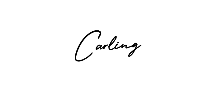 Make a beautiful signature design for name Carling. With this signature (AmerikaSignatureDemo-Regular) style, you can create a handwritten signature for free. Carling signature style 3 images and pictures png