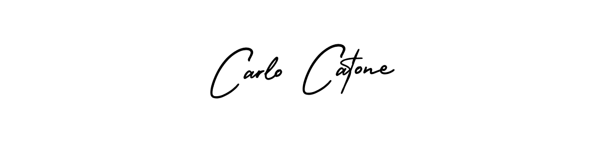 How to make Carlo Catone name signature. Use AmerikaSignatureDemo-Regular style for creating short signs online. This is the latest handwritten sign. Carlo Catone signature style 3 images and pictures png