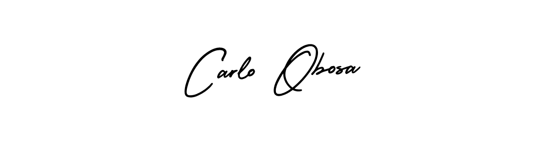 The best way (AmerikaSignatureDemo-Regular) to make a short signature is to pick only two or three words in your name. The name Carlo Obosa include a total of six letters. For converting this name. Carlo Obosa signature style 3 images and pictures png