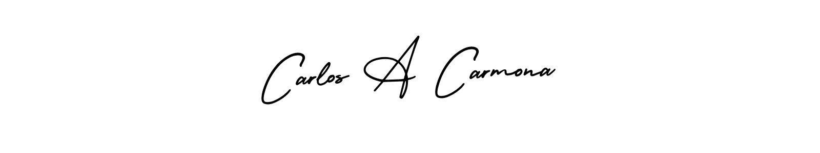 Create a beautiful signature design for name Carlos A Carmona. With this signature (AmerikaSignatureDemo-Regular) fonts, you can make a handwritten signature for free. Carlos A Carmona signature style 3 images and pictures png