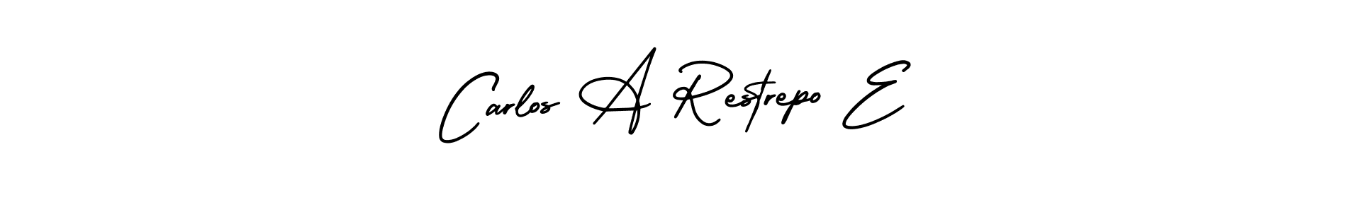 How to Draw Carlos A Restrepo E signature style? AmerikaSignatureDemo-Regular is a latest design signature styles for name Carlos A Restrepo E. Carlos A Restrepo E signature style 3 images and pictures png
