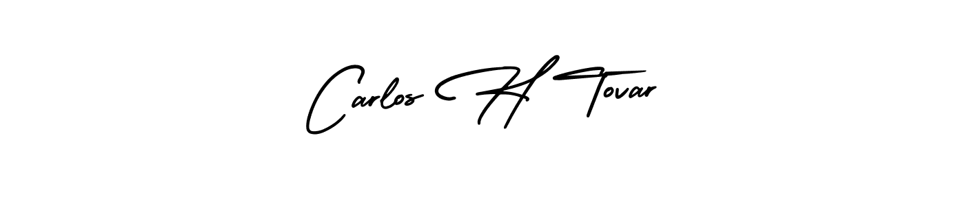 Best and Professional Signature Style for Carlos H Tovar. AmerikaSignatureDemo-Regular Best Signature Style Collection. Carlos H Tovar signature style 3 images and pictures png