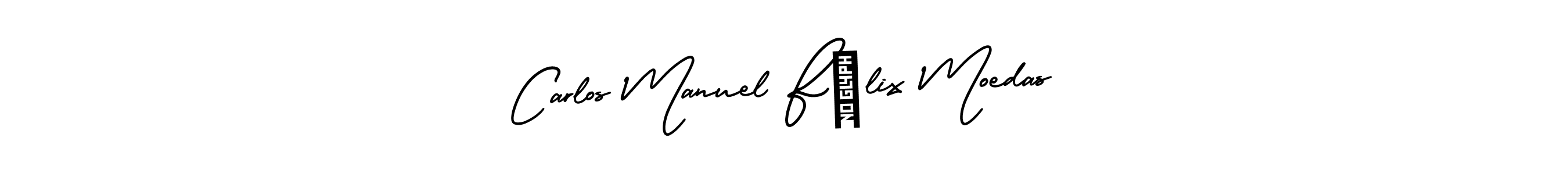 This is the best signature style for the Carlos Manuel Félix Moedas name. Also you like these signature font (AmerikaSignatureDemo-Regular). Mix name signature. Carlos Manuel Félix Moedas signature style 3 images and pictures png