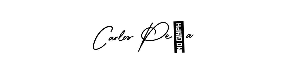 AmerikaSignatureDemo-Regular is a professional signature style that is perfect for those who want to add a touch of class to their signature. It is also a great choice for those who want to make their signature more unique. Get Carlos Peña name to fancy signature for free. Carlos Peña signature style 3 images and pictures png