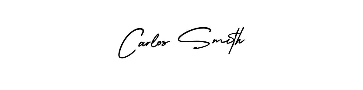 Use a signature maker to create a handwritten signature online. With this signature software, you can design (AmerikaSignatureDemo-Regular) your own signature for name Carlos Smith. Carlos Smith signature style 3 images and pictures png