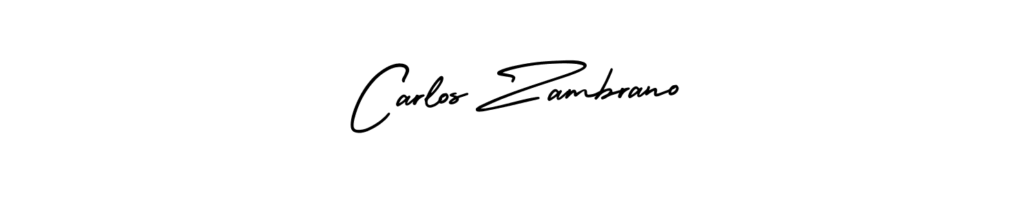 Also You can easily find your signature by using the search form. We will create Carlos Zambrano name handwritten signature images for you free of cost using AmerikaSignatureDemo-Regular sign style. Carlos Zambrano signature style 3 images and pictures png