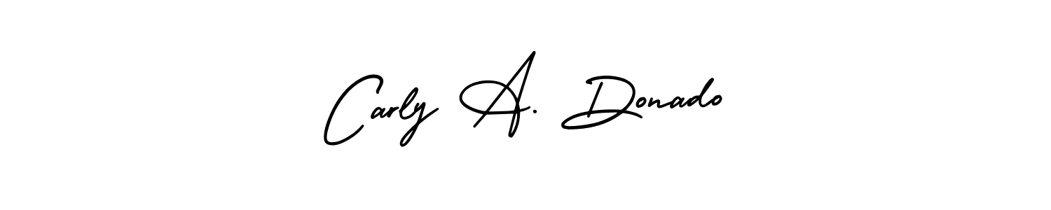 Create a beautiful signature design for name Carly A. Donado. With this signature (AmerikaSignatureDemo-Regular) fonts, you can make a handwritten signature for free. Carly A. Donado signature style 3 images and pictures png