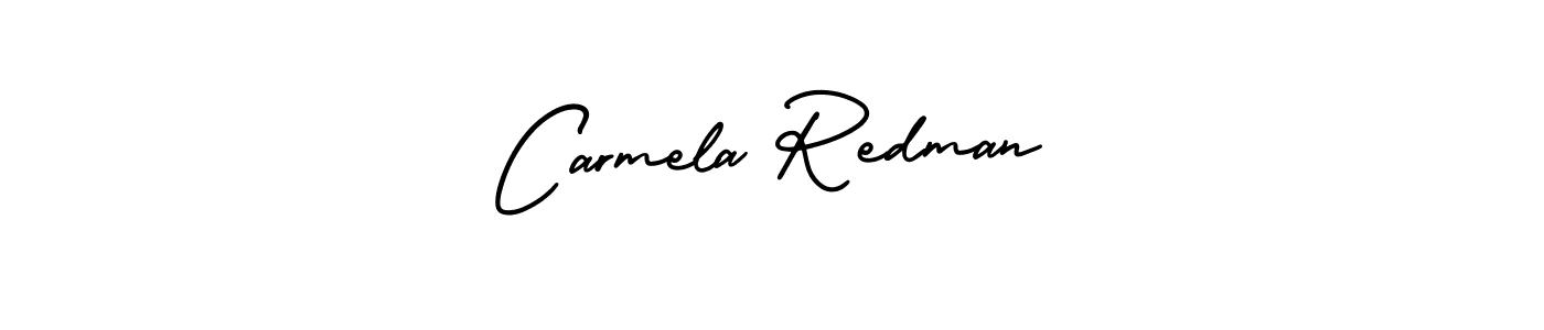 Make a short Carmela Redman signature style. Manage your documents anywhere anytime using AmerikaSignatureDemo-Regular. Create and add eSignatures, submit forms, share and send files easily. Carmela Redman signature style 3 images and pictures png