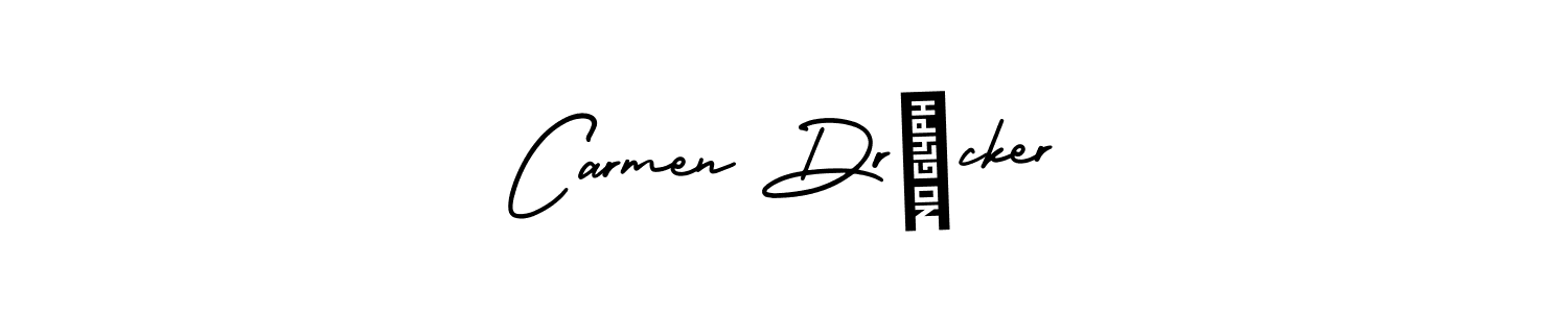 How to make Carmen Drücker signature? AmerikaSignatureDemo-Regular is a professional autograph style. Create handwritten signature for Carmen Drücker name. Carmen Drücker signature style 3 images and pictures png