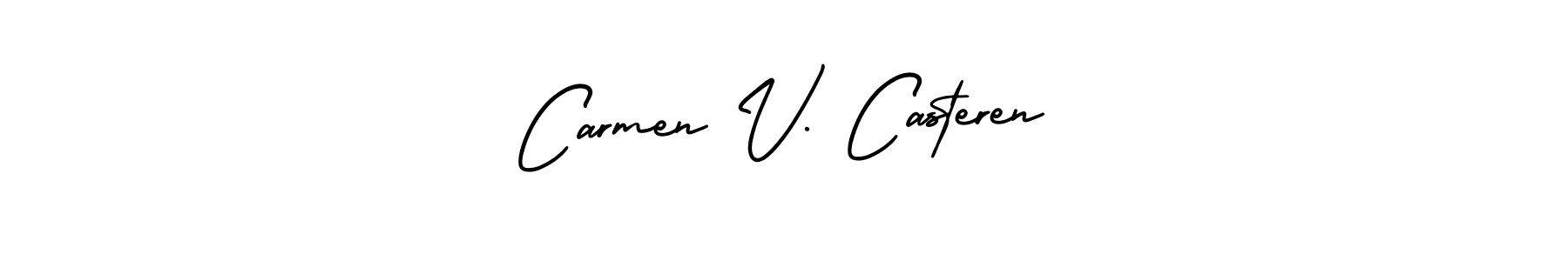 Best and Professional Signature Style for Carmen V. Casteren. AmerikaSignatureDemo-Regular Best Signature Style Collection. Carmen V. Casteren signature style 3 images and pictures png