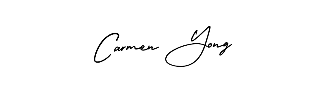 Also You can easily find your signature by using the search form. We will create Carmen Yong name handwritten signature images for you free of cost using AmerikaSignatureDemo-Regular sign style. Carmen Yong signature style 3 images and pictures png