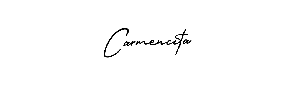 How to make Carmencita signature? AmerikaSignatureDemo-Regular is a professional autograph style. Create handwritten signature for Carmencita name. Carmencita signature style 3 images and pictures png