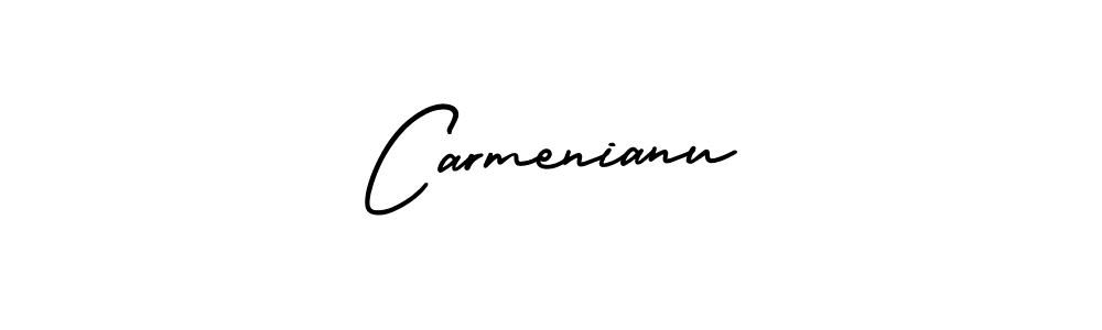 Make a beautiful signature design for name Carmenianu. With this signature (AmerikaSignatureDemo-Regular) style, you can create a handwritten signature for free. Carmenianu signature style 3 images and pictures png