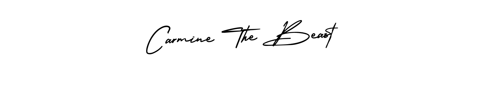 How to make Carmine The Beast signature? AmerikaSignatureDemo-Regular is a professional autograph style. Create handwritten signature for Carmine The Beast name. Carmine The Beast signature style 3 images and pictures png