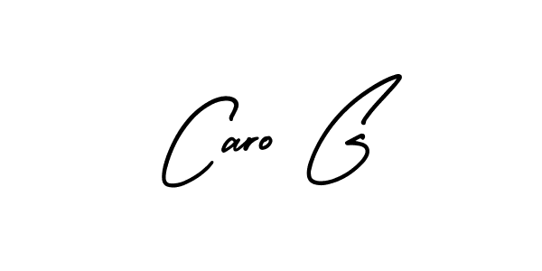 You should practise on your own different ways (AmerikaSignatureDemo-Regular) to write your name (Caro G) in signature. don't let someone else do it for you. Caro G signature style 3 images and pictures png