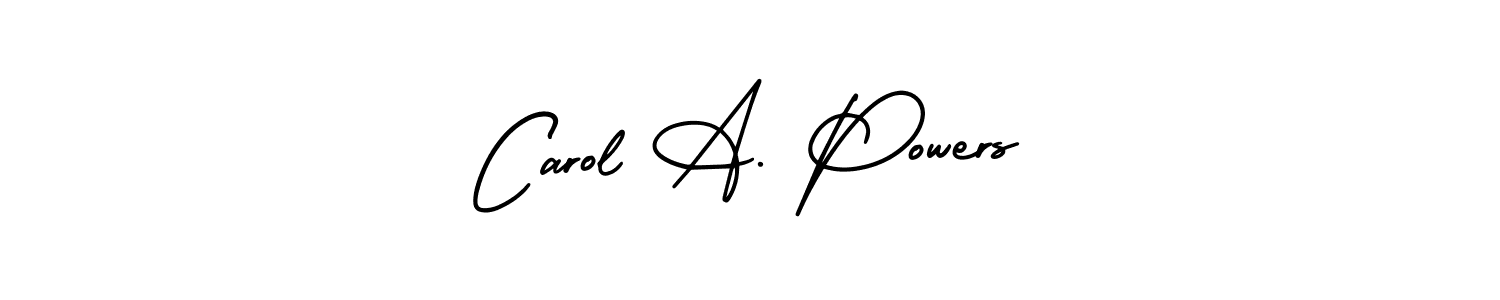 Make a beautiful signature design for name Carol A. Powers. With this signature (AmerikaSignatureDemo-Regular) style, you can create a handwritten signature for free. Carol A. Powers signature style 3 images and pictures png