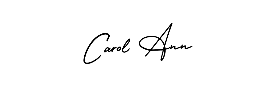 The best way (AmerikaSignatureDemo-Regular) to make a short signature is to pick only two or three words in your name. The name Carol Ann include a total of six letters. For converting this name. Carol Ann signature style 3 images and pictures png