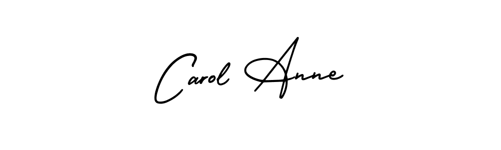 Design your own signature with our free online signature maker. With this signature software, you can create a handwritten (AmerikaSignatureDemo-Regular) signature for name Carol Anne. Carol Anne signature style 3 images and pictures png