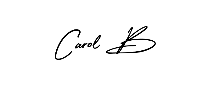 Use a signature maker to create a handwritten signature online. With this signature software, you can design (AmerikaSignatureDemo-Regular) your own signature for name Carol B. Carol B signature style 3 images and pictures png