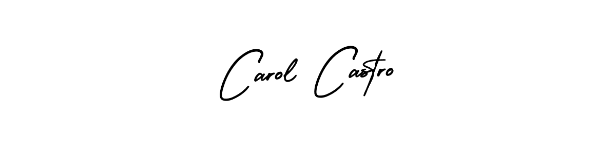 Carol Castro stylish signature style. Best Handwritten Sign (AmerikaSignatureDemo-Regular) for my name. Handwritten Signature Collection Ideas for my name Carol Castro. Carol Castro signature style 3 images and pictures png