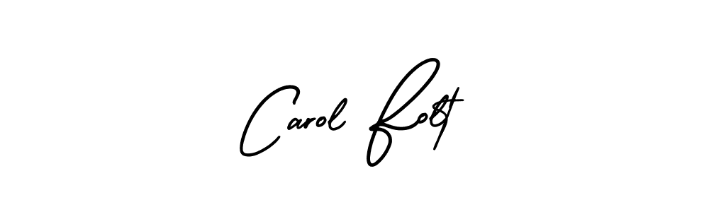 This is the best signature style for the Carol Folt name. Also you like these signature font (AmerikaSignatureDemo-Regular). Mix name signature. Carol Folt signature style 3 images and pictures png