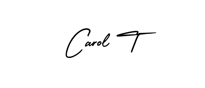 How to make Carol T signature? AmerikaSignatureDemo-Regular is a professional autograph style. Create handwritten signature for Carol T name. Carol T signature style 3 images and pictures png