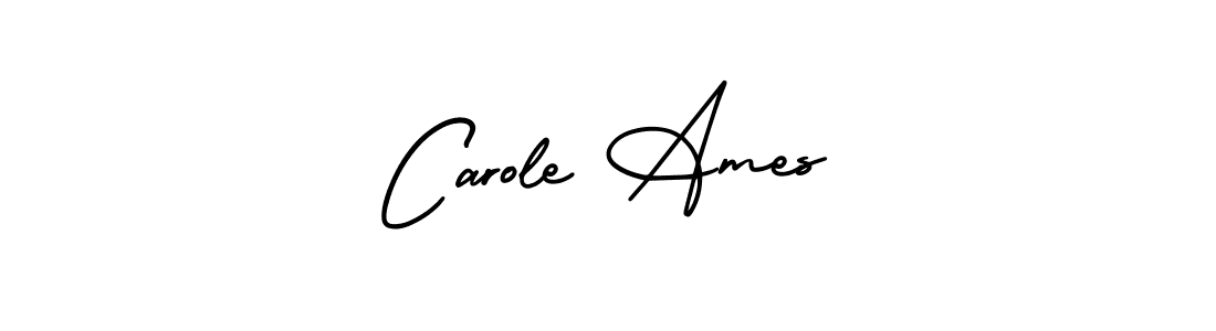 Design your own signature with our free online signature maker. With this signature software, you can create a handwritten (AmerikaSignatureDemo-Regular) signature for name Carole Ames. Carole Ames signature style 3 images and pictures png