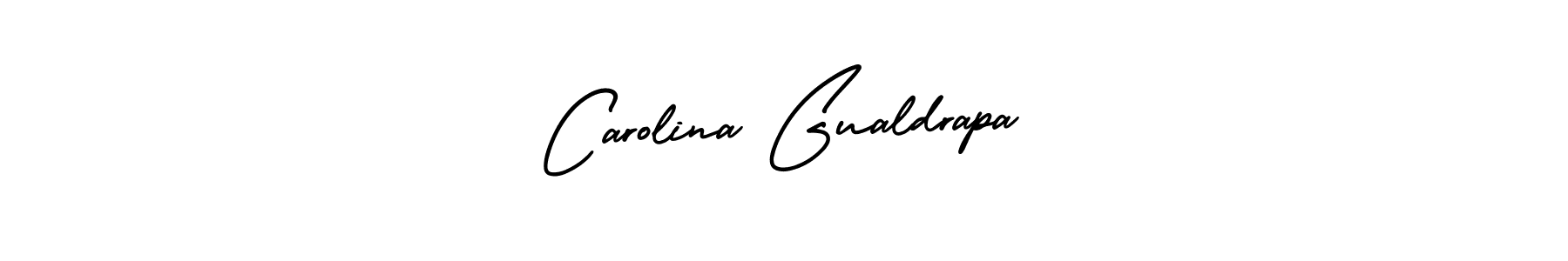 Make a beautiful signature design for name Carolina Gualdrapa. With this signature (AmerikaSignatureDemo-Regular) style, you can create a handwritten signature for free. Carolina Gualdrapa signature style 3 images and pictures png