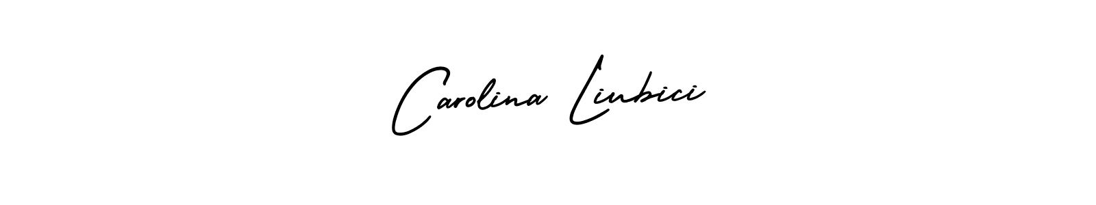 Here are the top 10 professional signature styles for the name Carolina Liubici. These are the best autograph styles you can use for your name. Carolina Liubici signature style 3 images and pictures png