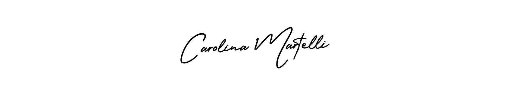 Design your own signature with our free online signature maker. With this signature software, you can create a handwritten (AmerikaSignatureDemo-Regular) signature for name Carolina Martelli. Carolina Martelli signature style 3 images and pictures png
