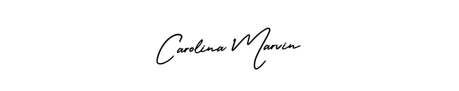 How to make Carolina Marvin signature? AmerikaSignatureDemo-Regular is a professional autograph style. Create handwritten signature for Carolina Marvin name. Carolina Marvin signature style 3 images and pictures png