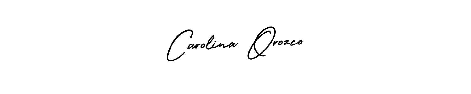 Make a beautiful signature design for name Carolina Orozco. With this signature (AmerikaSignatureDemo-Regular) style, you can create a handwritten signature for free. Carolina Orozco signature style 3 images and pictures png