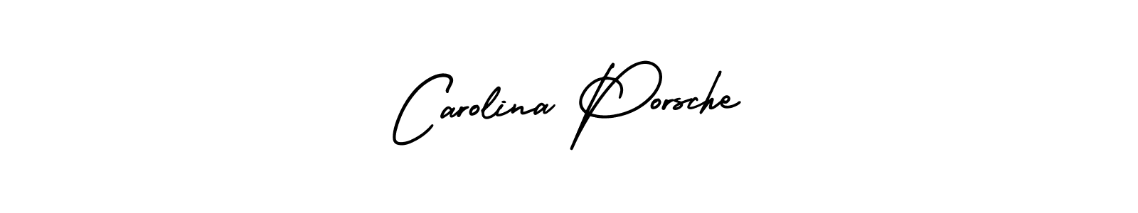 Create a beautiful signature design for name Carolina Porsche. With this signature (AmerikaSignatureDemo-Regular) fonts, you can make a handwritten signature for free. Carolina Porsche signature style 3 images and pictures png