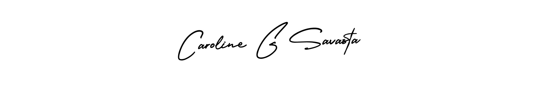 Design your own signature with our free online signature maker. With this signature software, you can create a handwritten (AmerikaSignatureDemo-Regular) signature for name Caroline G Savasta. Caroline G Savasta signature style 3 images and pictures png