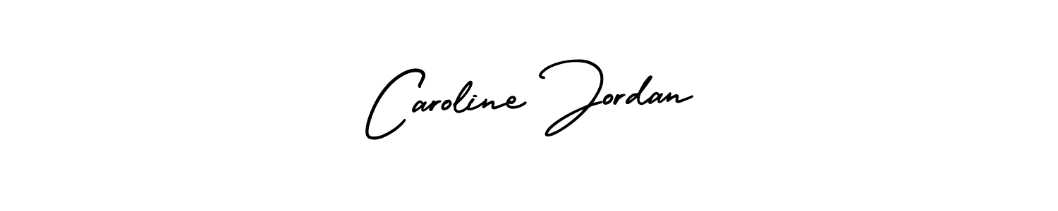 Caroline Jordan stylish signature style. Best Handwritten Sign (AmerikaSignatureDemo-Regular) for my name. Handwritten Signature Collection Ideas for my name Caroline Jordan. Caroline Jordan signature style 3 images and pictures png