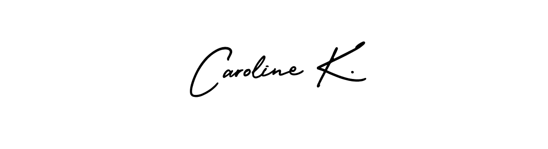 It looks lik you need a new signature style for name Caroline K.. Design unique handwritten (AmerikaSignatureDemo-Regular) signature with our free signature maker in just a few clicks. Caroline K. signature style 3 images and pictures png