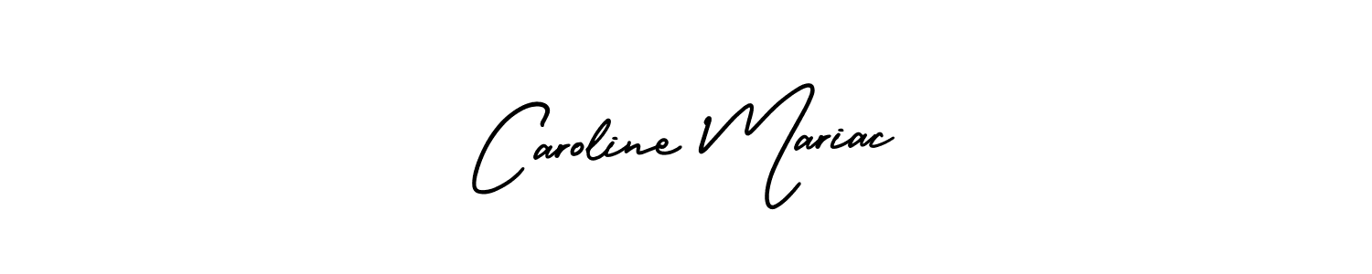 Use a signature maker to create a handwritten signature online. With this signature software, you can design (AmerikaSignatureDemo-Regular) your own signature for name Caroline Mariac. Caroline Mariac signature style 3 images and pictures png