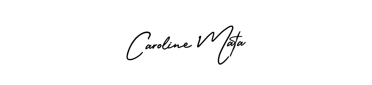Create a beautiful signature design for name Caroline Mata. With this signature (AmerikaSignatureDemo-Regular) fonts, you can make a handwritten signature for free. Caroline Mata signature style 3 images and pictures png
