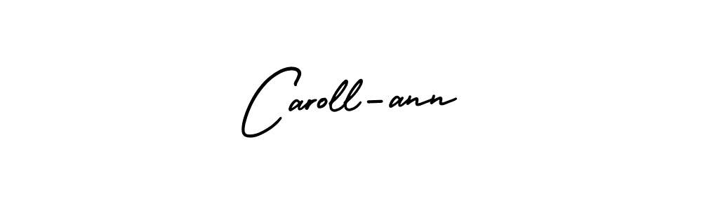 Use a signature maker to create a handwritten signature online. With this signature software, you can design (AmerikaSignatureDemo-Regular) your own signature for name Caroll-ann. Caroll-ann signature style 3 images and pictures png