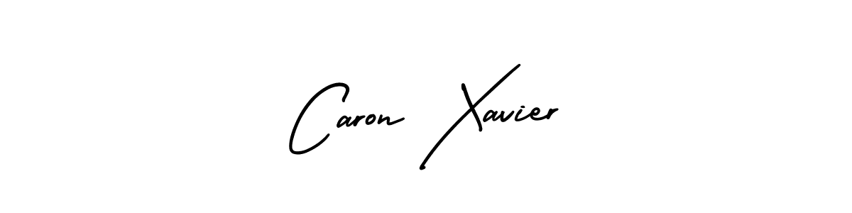 Caron Xavier stylish signature style. Best Handwritten Sign (AmerikaSignatureDemo-Regular) for my name. Handwritten Signature Collection Ideas for my name Caron Xavier. Caron Xavier signature style 3 images and pictures png