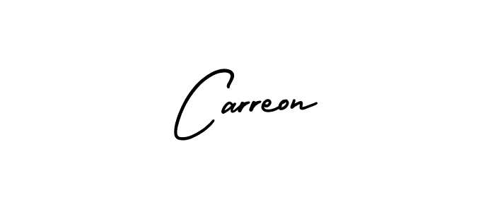 Create a beautiful signature design for name Carreon. With this signature (AmerikaSignatureDemo-Regular) fonts, you can make a handwritten signature for free. Carreon signature style 3 images and pictures png