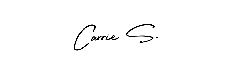 AmerikaSignatureDemo-Regular is a professional signature style that is perfect for those who want to add a touch of class to their signature. It is also a great choice for those who want to make their signature more unique. Get Carrie S. name to fancy signature for free. Carrie S. signature style 3 images and pictures png