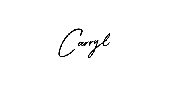 Create a beautiful signature design for name Carryl. With this signature (AmerikaSignatureDemo-Regular) fonts, you can make a handwritten signature for free. Carryl signature style 3 images and pictures png