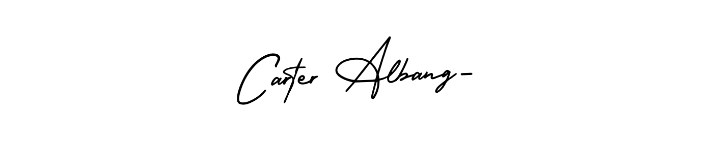 It looks lik you need a new signature style for name Carter Albang-. Design unique handwritten (AmerikaSignatureDemo-Regular) signature with our free signature maker in just a few clicks. Carter Albang- signature style 3 images and pictures png