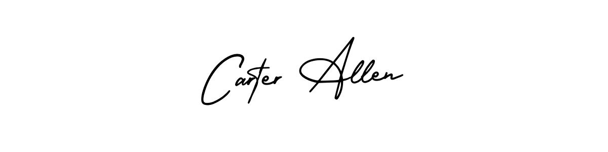 Use a signature maker to create a handwritten signature online. With this signature software, you can design (AmerikaSignatureDemo-Regular) your own signature for name Carter Allen. Carter Allen signature style 3 images and pictures png
