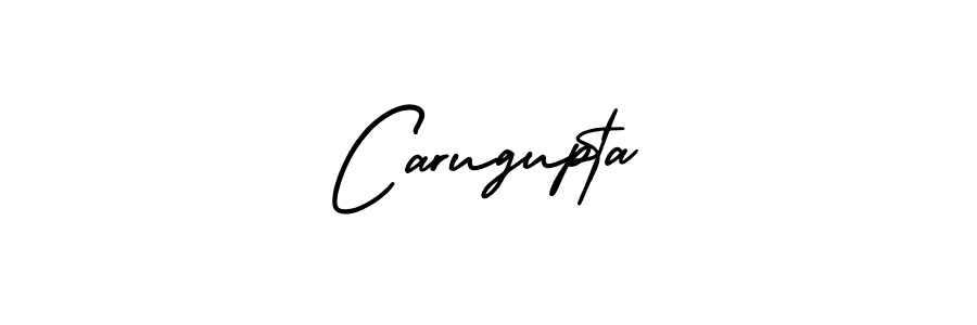 The best way (AmerikaSignatureDemo-Regular) to make a short signature is to pick only two or three words in your name. The name Carugupta include a total of six letters. For converting this name. Carugupta signature style 3 images and pictures png