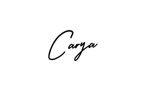 Design your own signature with our free online signature maker. With this signature software, you can create a handwritten (AmerikaSignatureDemo-Regular) signature for name Carya. Carya signature style 3 images and pictures png