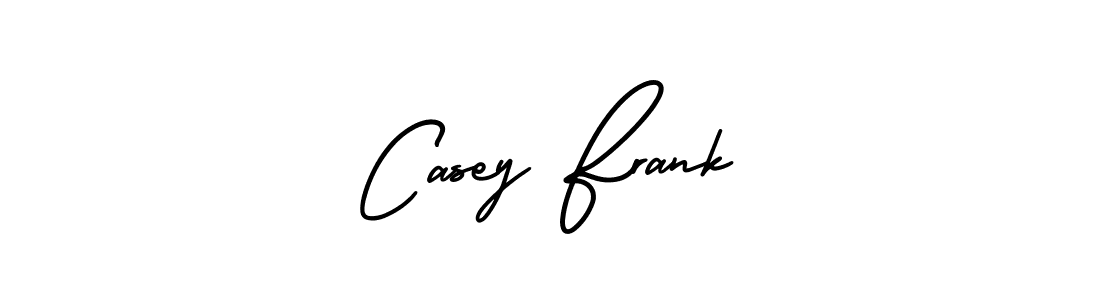 The best way (AmerikaSignatureDemo-Regular) to make a short signature is to pick only two or three words in your name. The name Casey Frank include a total of six letters. For converting this name. Casey Frank signature style 3 images and pictures png