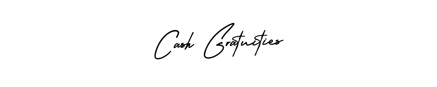 Make a beautiful signature design for name Cash Gratuities. With this signature (AmerikaSignatureDemo-Regular) style, you can create a handwritten signature for free. Cash Gratuities signature style 3 images and pictures png